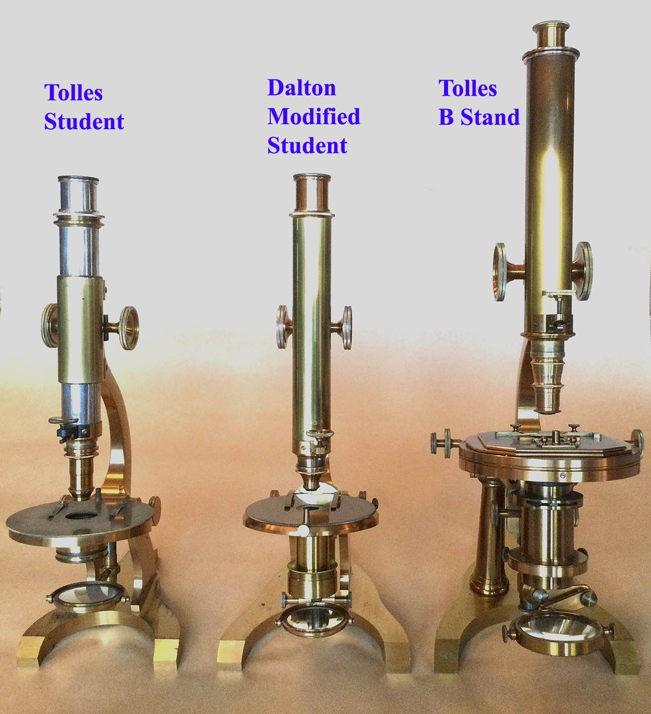 3 Tolles-Dalton microscopes