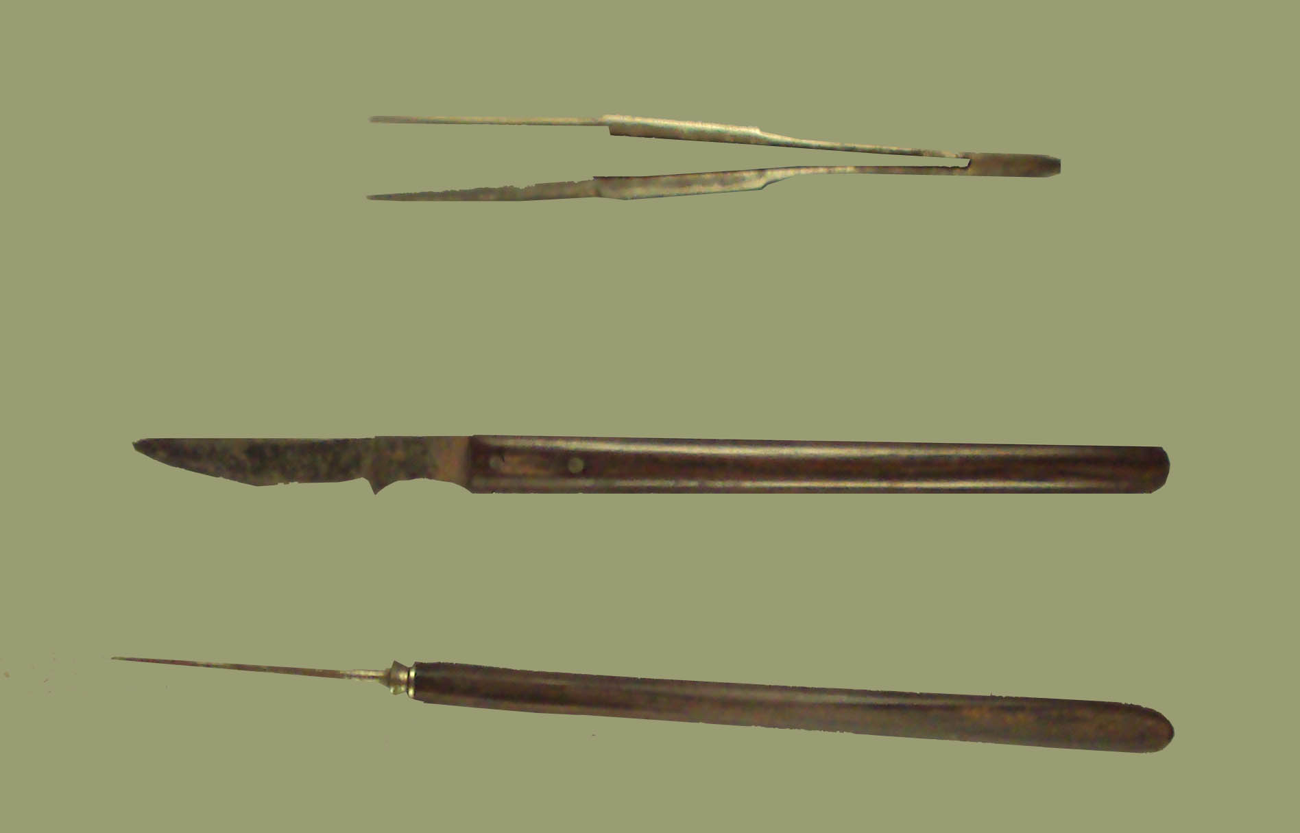 large brass forceps