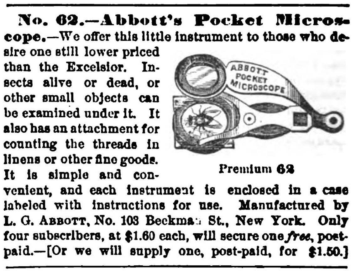 Abbott's Pocket Microscope