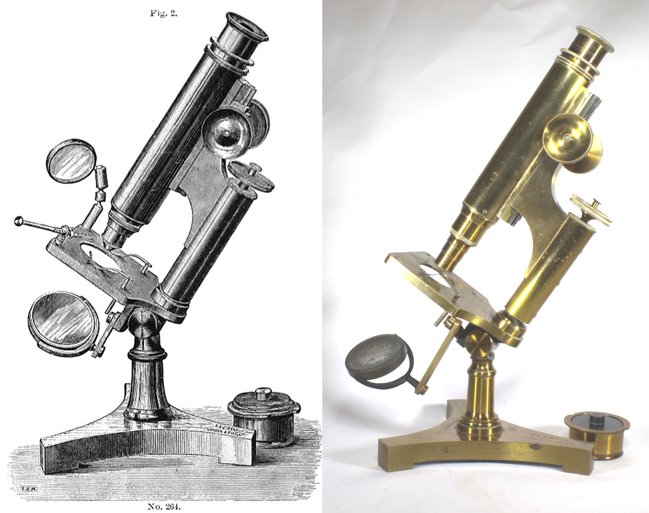 Beck Economic student microscope