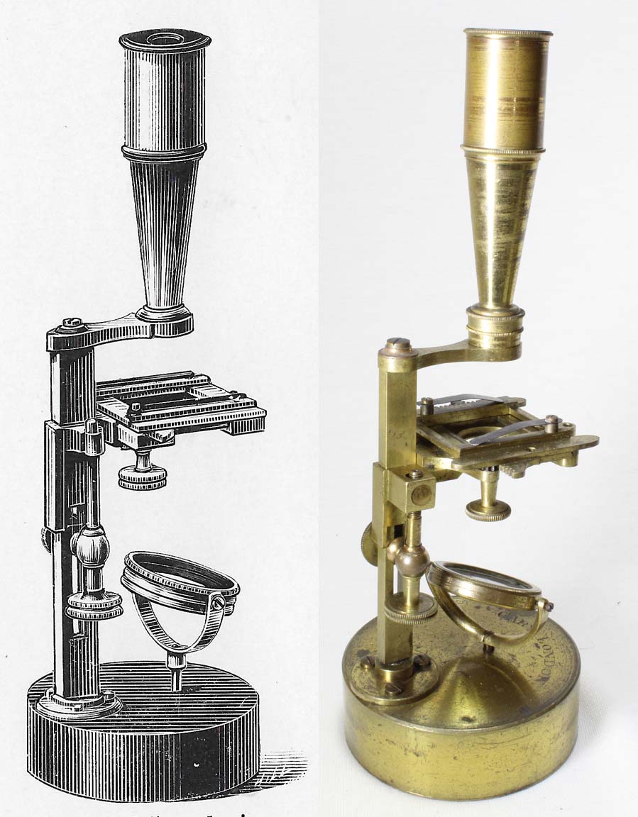 Cary Gould microscope with mechanical stage