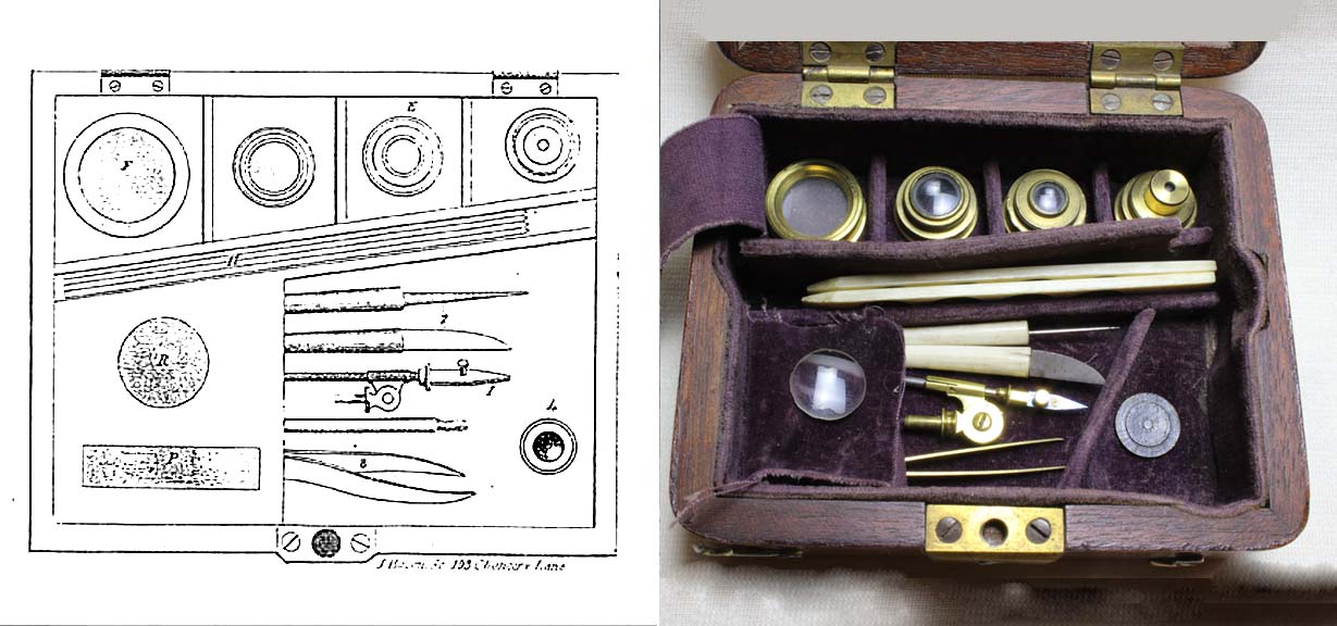 Cary microscope in case