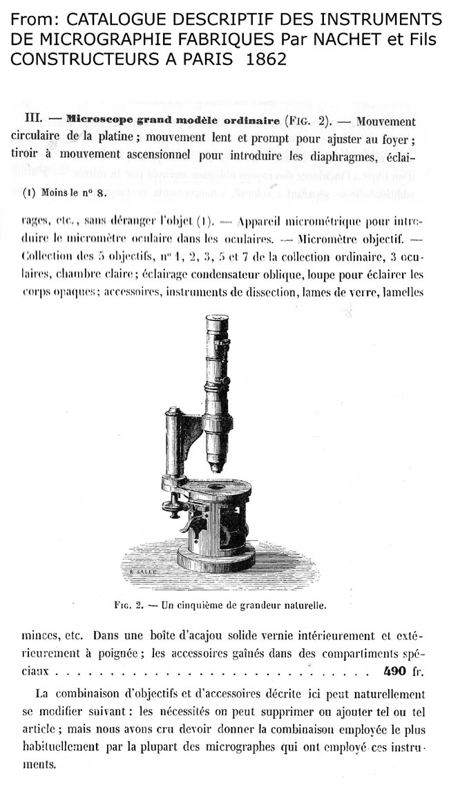 Nachet Catalog Entry for Nachet Drum Microscope