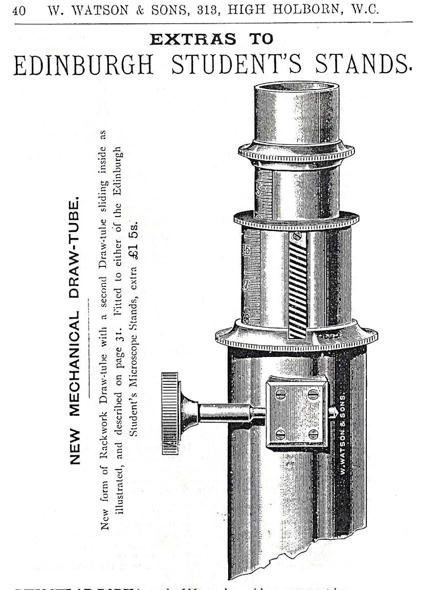 mechanical draw tube for Edinburgh