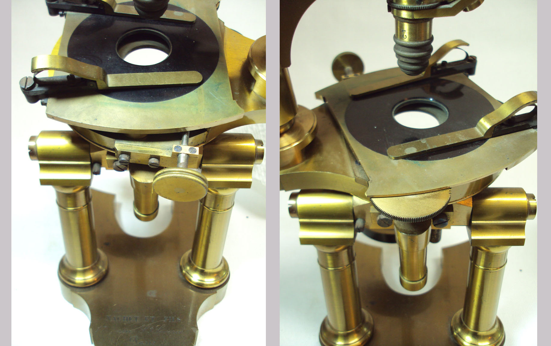 Stage of Nachet Grand Microscope
