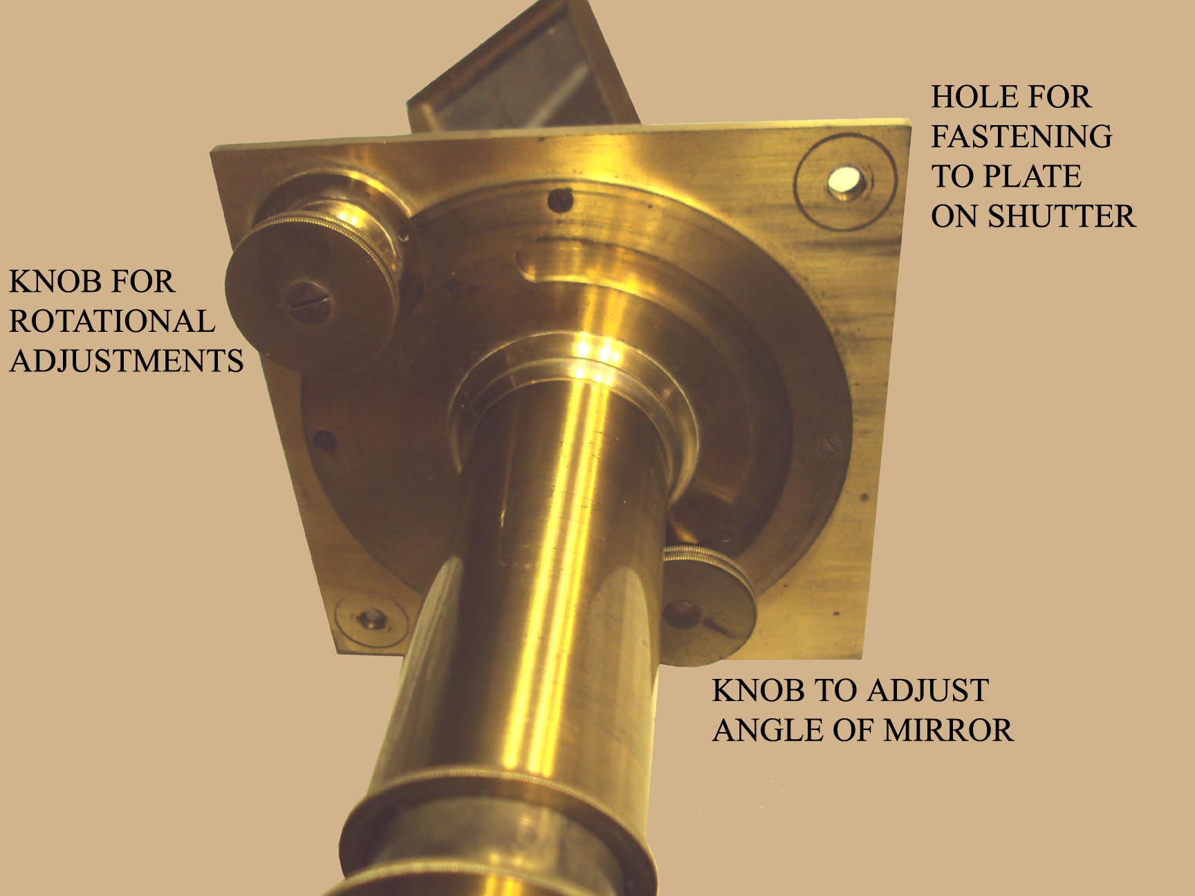 Lebrun Solar Microscope showing controls