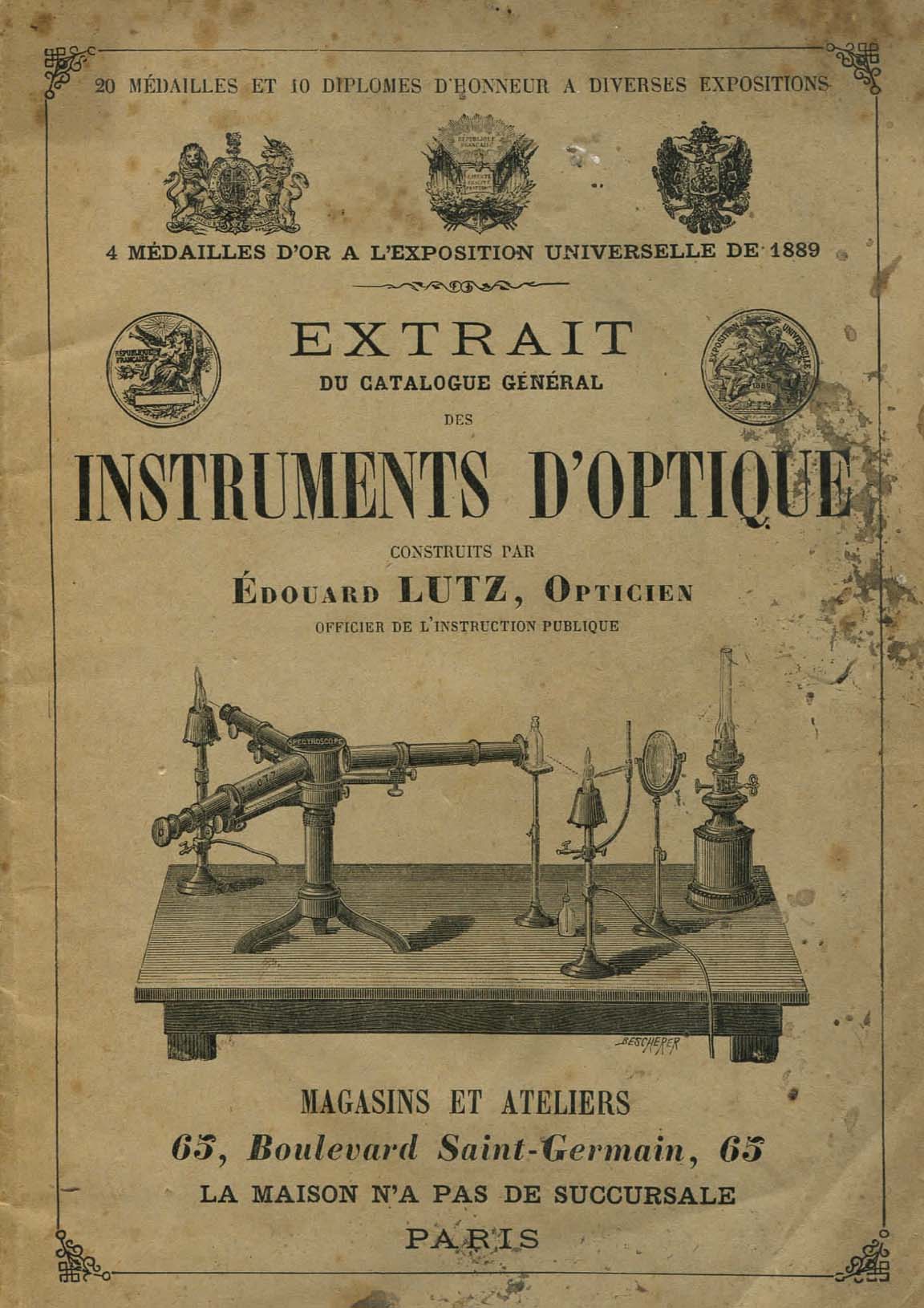 lutz catalog cover