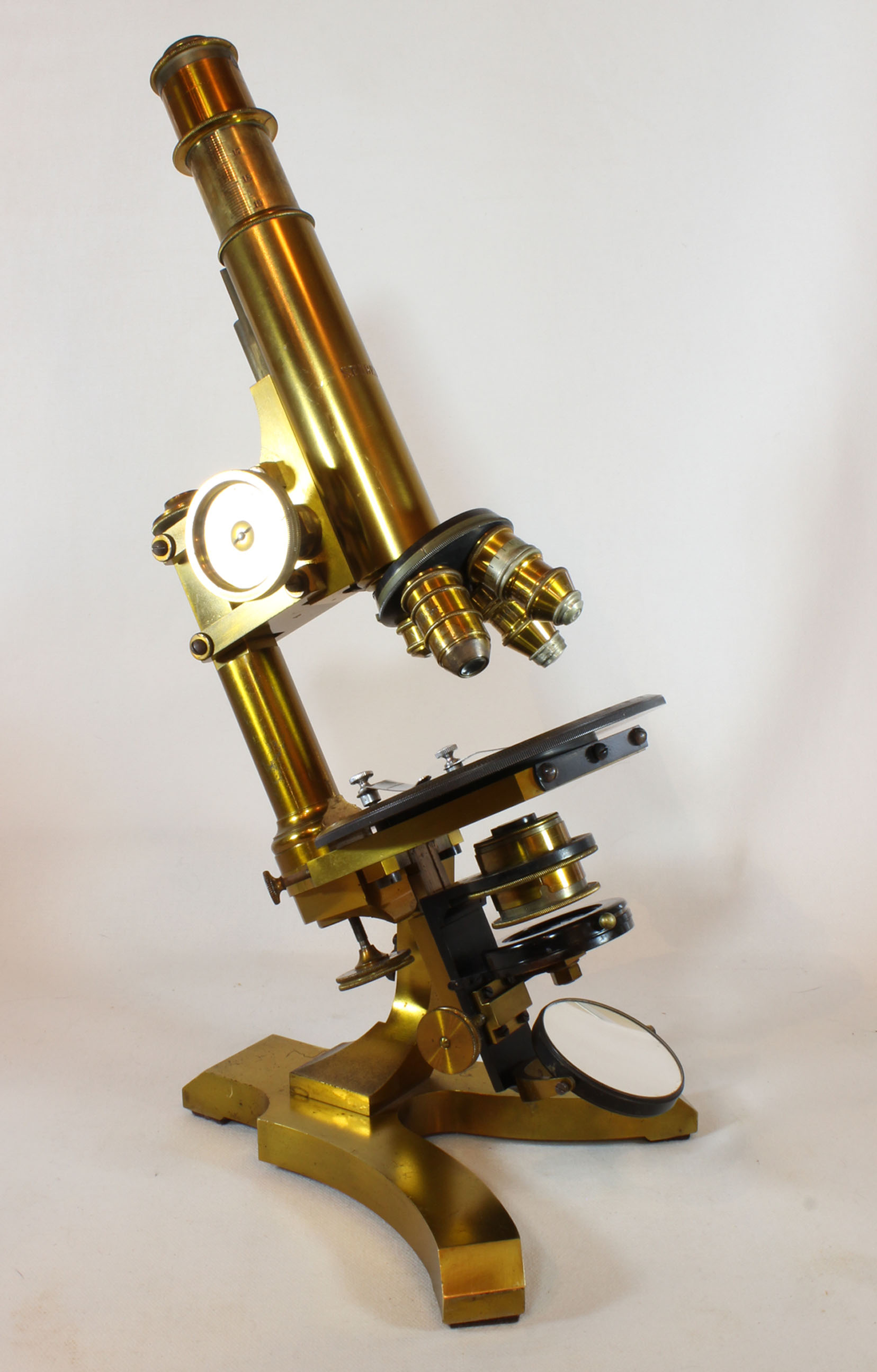 Seibert No 2 Microscope Engraving from Frey, 1880