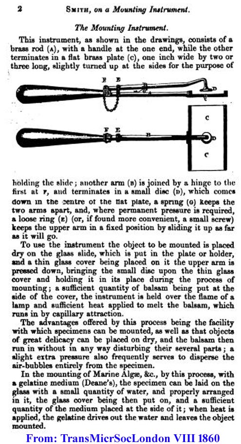 James Smith Mounting Instrument