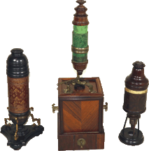 coverings for tubes of antique microscopes