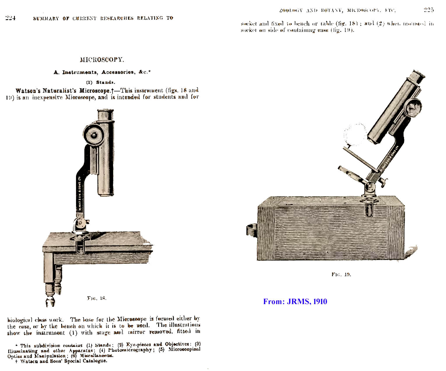  Watson Naturalist microscope