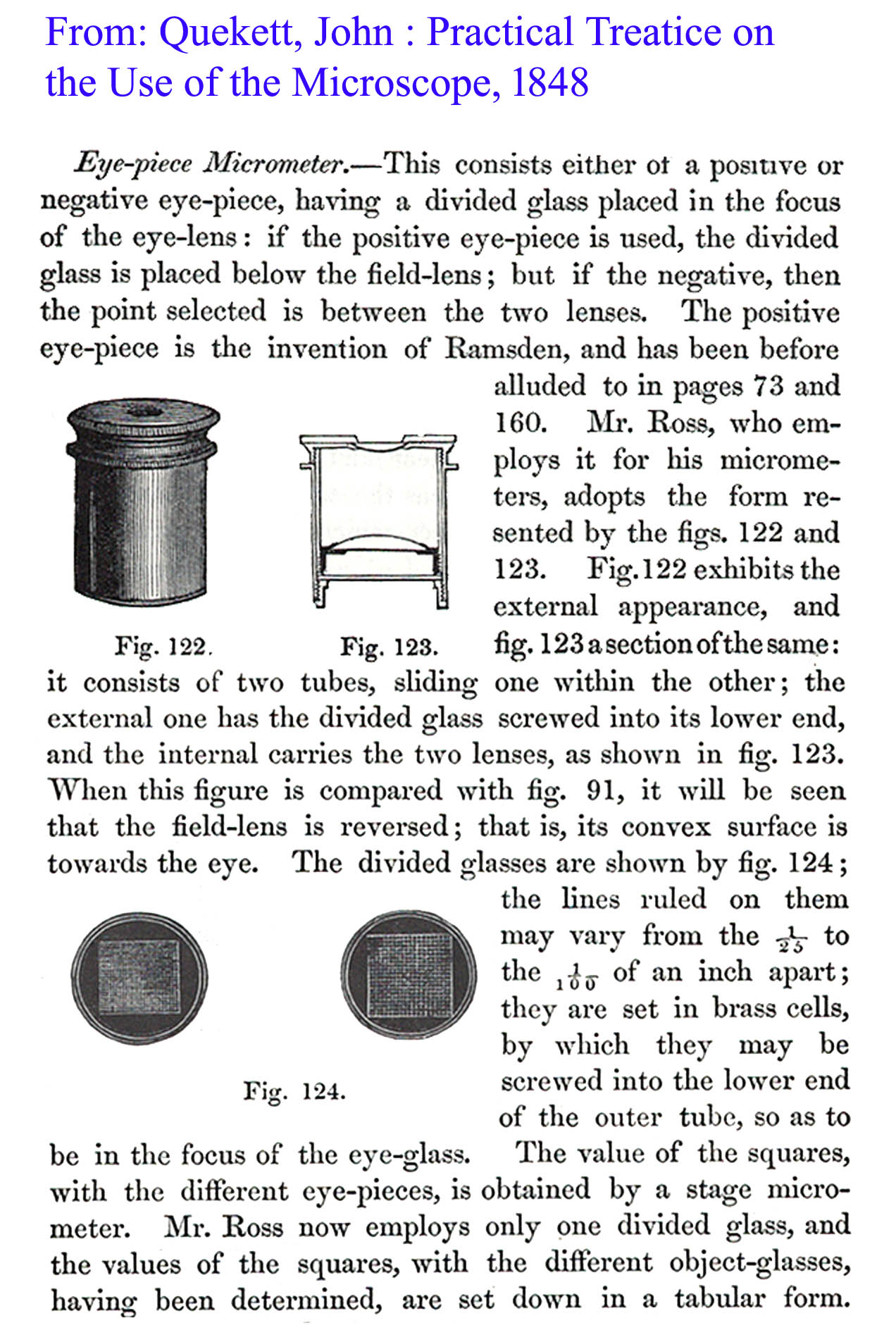 Ross micrometer eyepiece