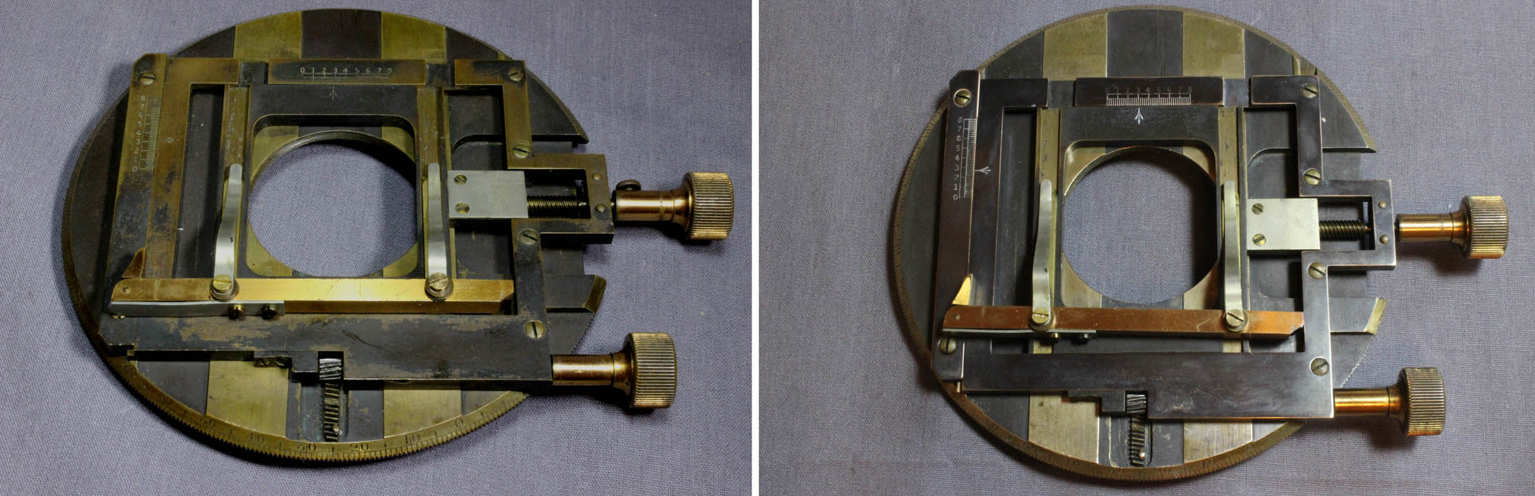 Nelson-Curties microscope No 2 Mechanical Stage c. 1895