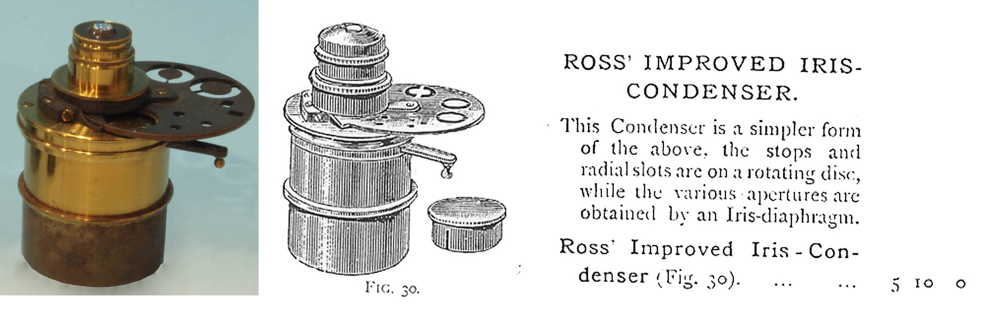 RZ Microscope Iris Condenser