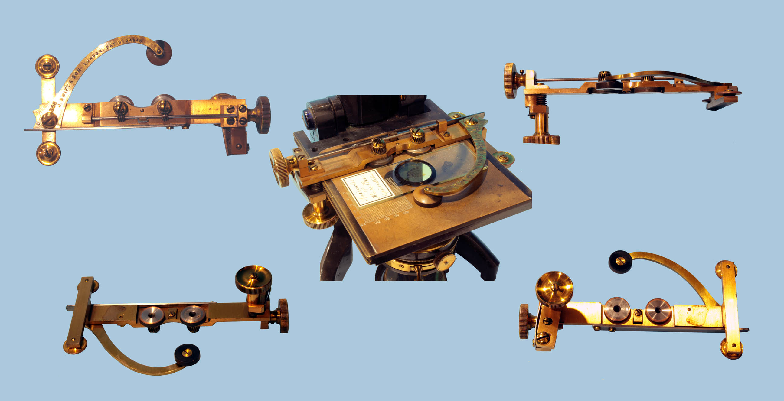 Swift & Son Bacteriological Microscope front view