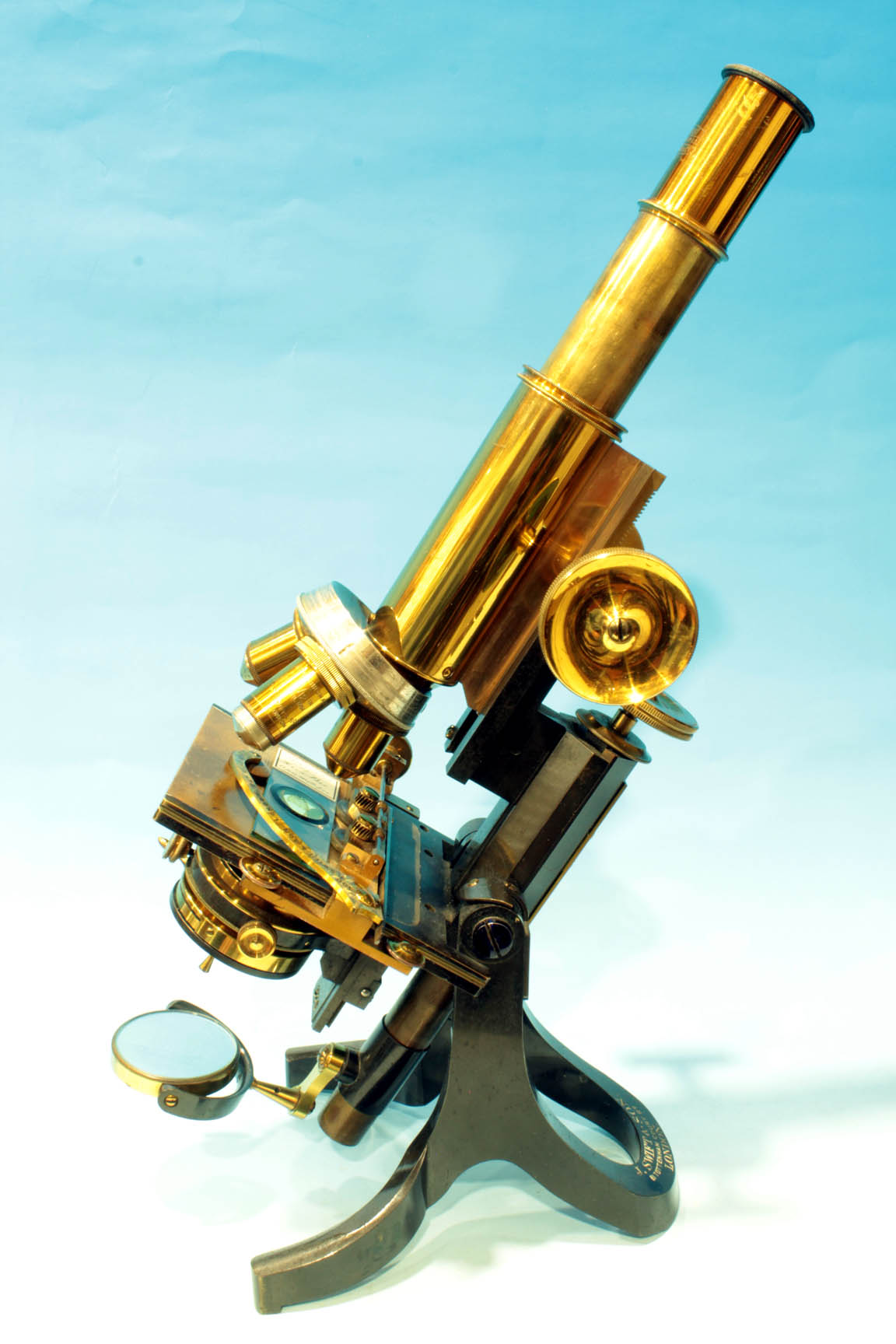 Swift Bacteriological microscope left side